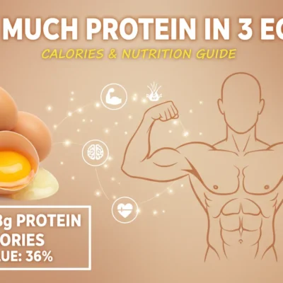 how much protein in 3 eggs
