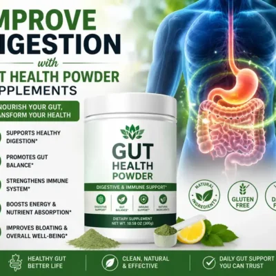 Gut health diet and digestion support image